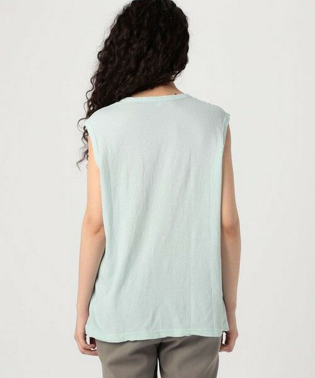 James Perse - Débardeur Crepe Jsy Muscle - Ocean Spray - Femme