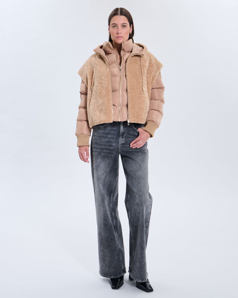 Doudoune Marguerite camel_1