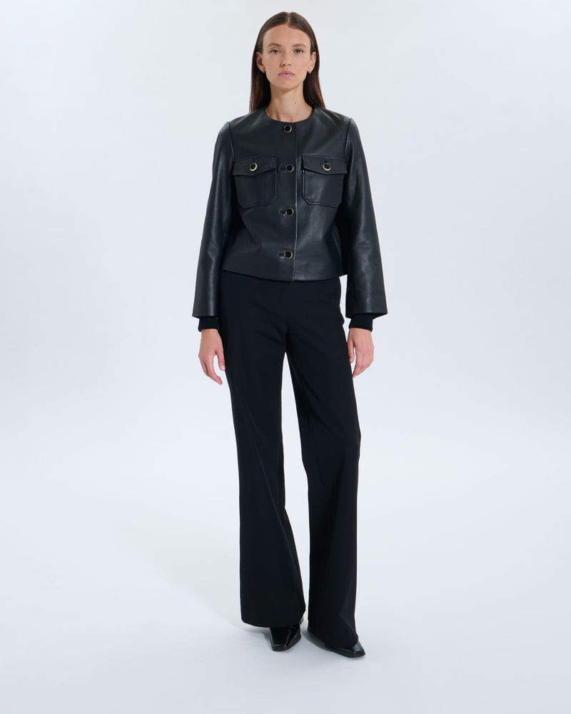 Veste Volia noire en cuir_1