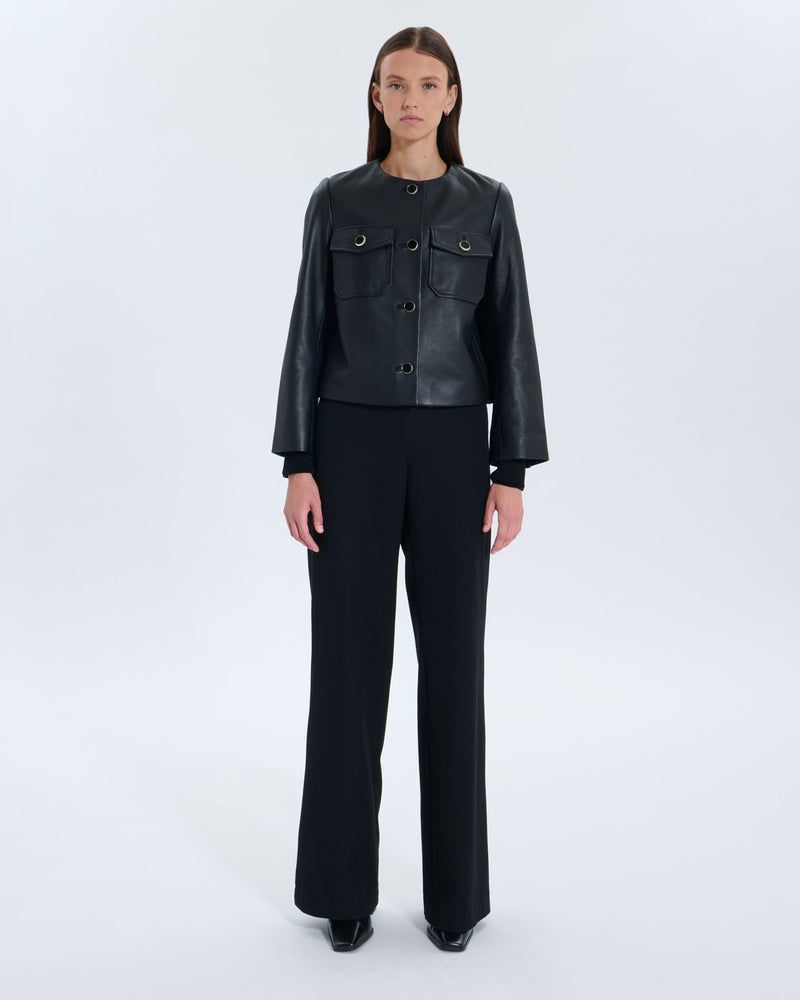 Veste Volia noire en cuir_4