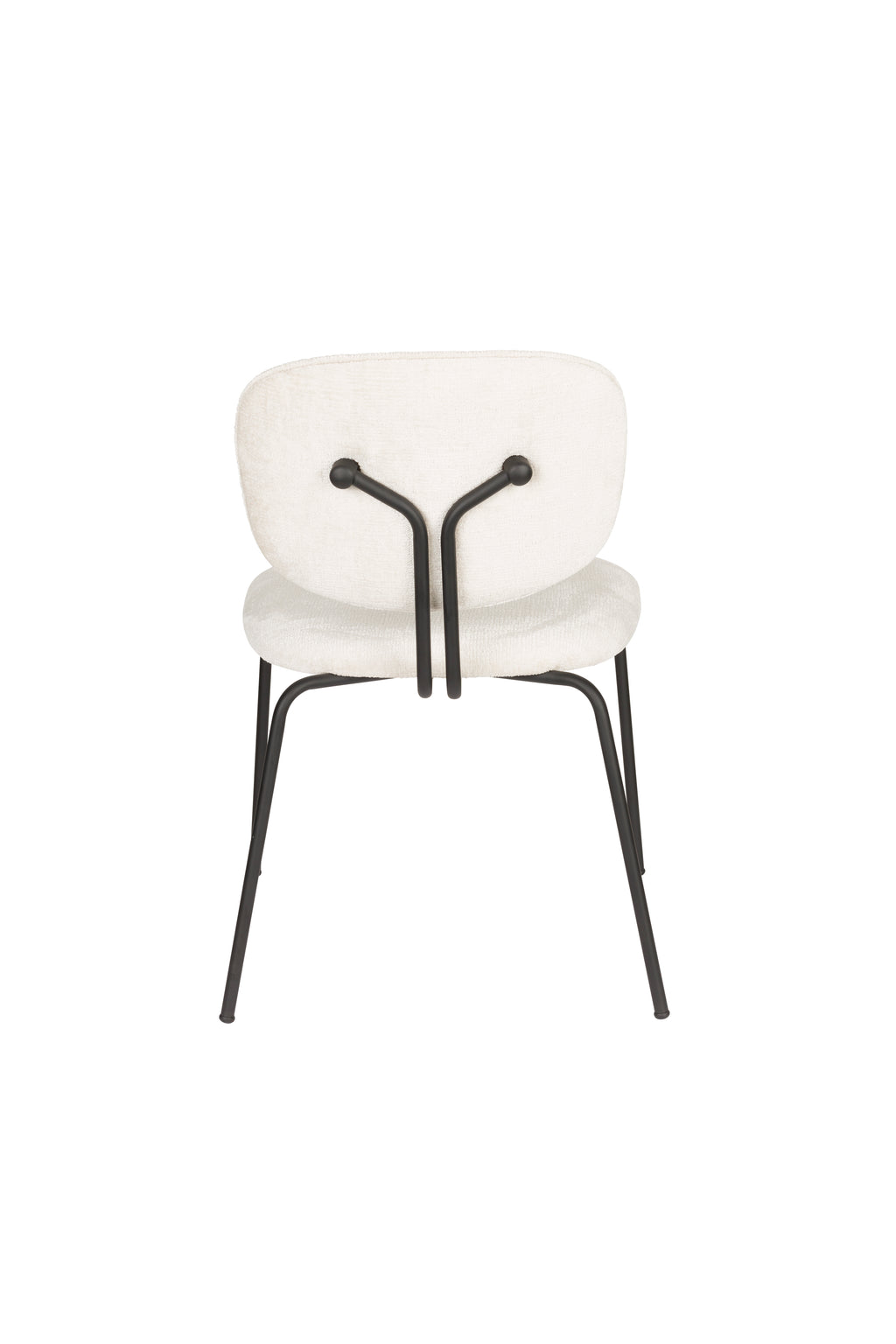 Button - Dining Chair - Polyester - Off White/Beige