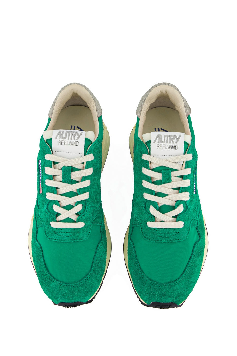 Autry - Reelwind Trainers - Nylon/Crack Wht/Green