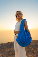 Petit Sac Hobo Coton Encre