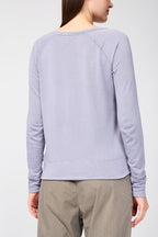 Classic L/S Raglan Sweatshirt - Soft Lavendar Pigment - Womenswear