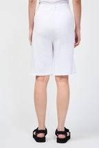 Short De Marche Longueur Genou - Blanc - Femme