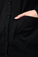James Perse - Button Up Cardigan - Black - Femme