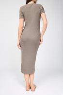 Vestido de punto con abertura delantera - River Rock - Mujer