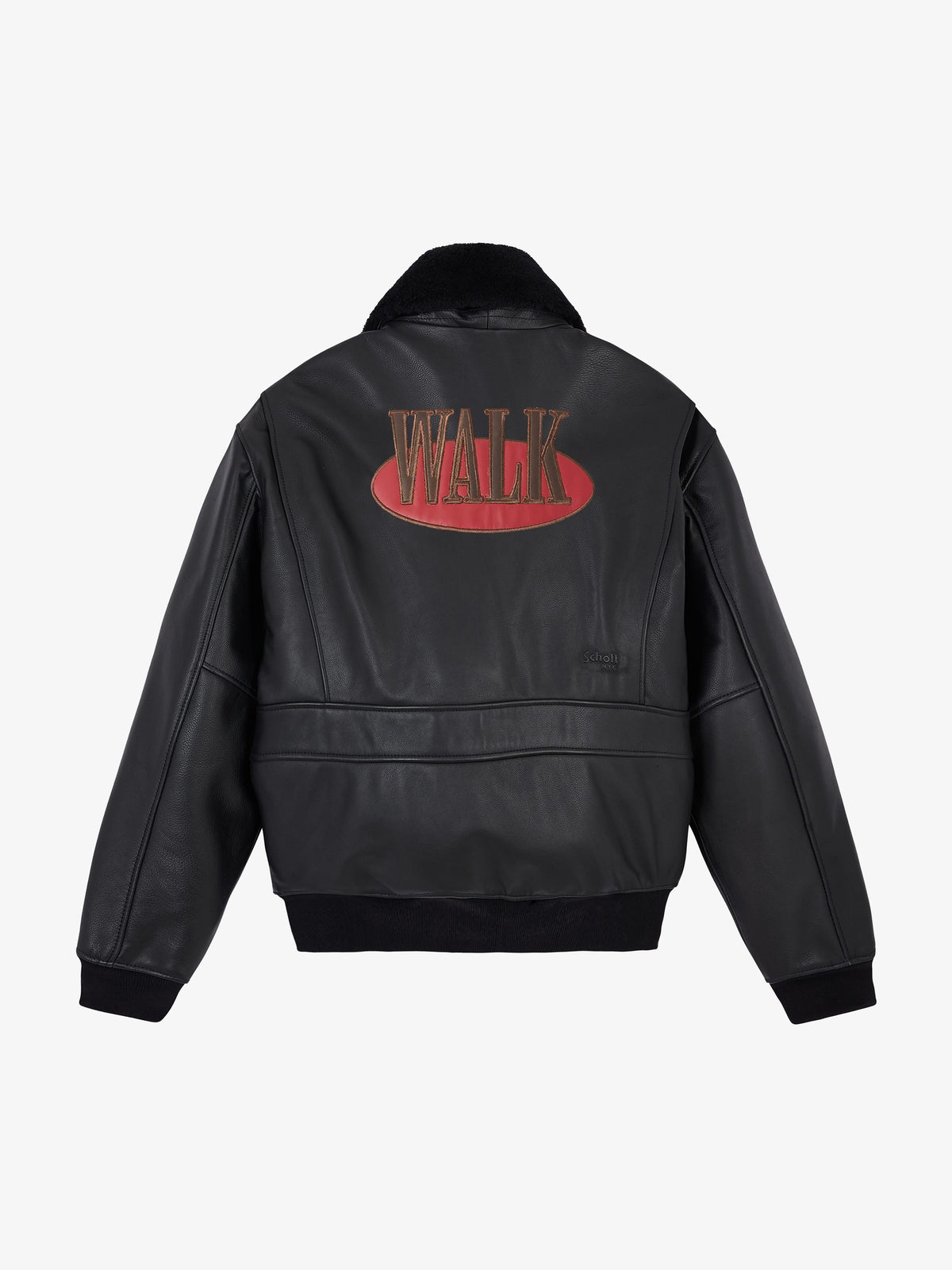 Walk In Paris X Schott Nyc ® - La Flight Jacket Noire