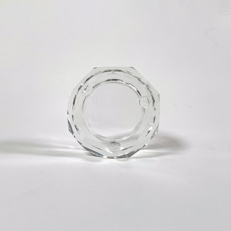 Élégante Boîte En Verre Cristal Swarovski, 2000S - Pièce Vintage