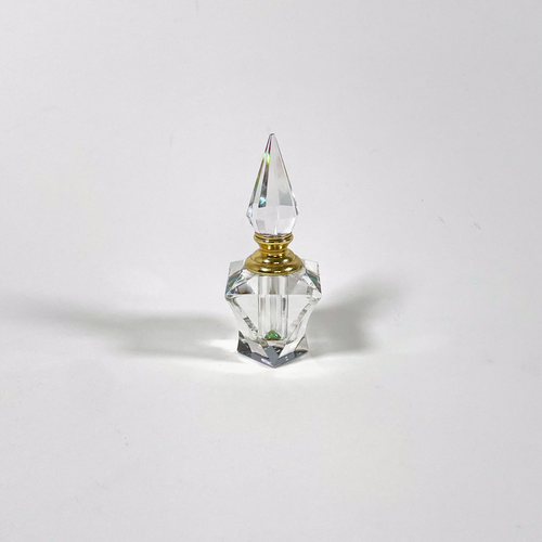 Exquis Flacon De Parfum En Cristal Taillé Des Années 2000 - Pièce Vintage