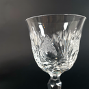 Ensemble De 7 Verres En Cristal De Bohême Taillés À La Main, 1980S - Pièce Vintage