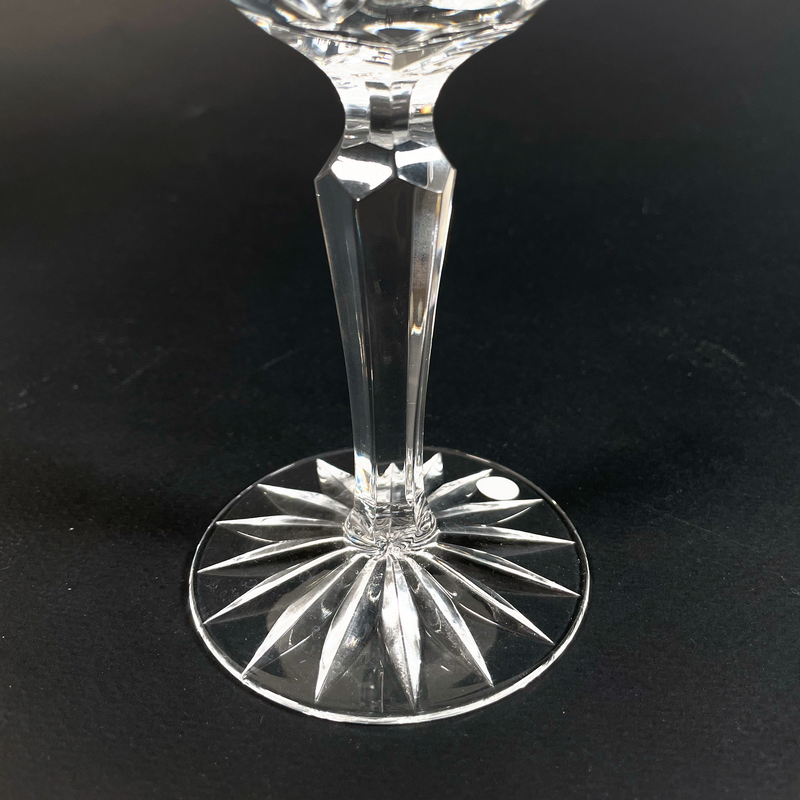 Ensemble De 7 Verres En Cristal De Bohême Taillés À La Main, 1980S - Pièce Vintage