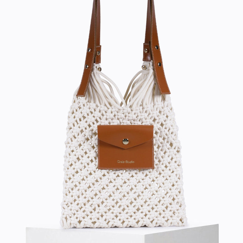 Sac Weaves Macramé Tan