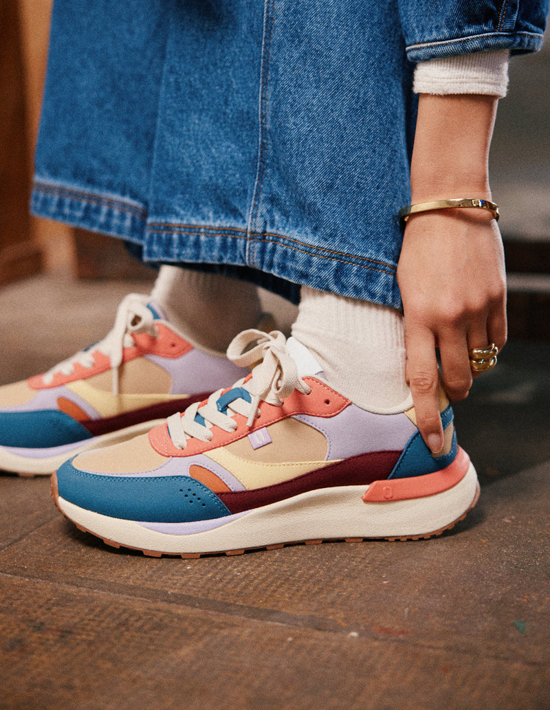 Baskets Basses Anaelle - Canard Lilas Beige