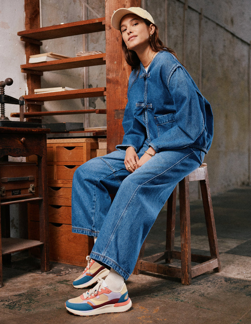 Baskets Basses Anaelle - Canard Lilas Beige