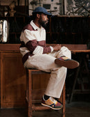 Baskets Basses André - Kaki Bordeaux Moutarde