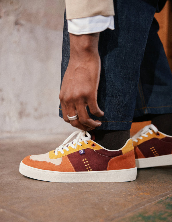 Zapatillas bajas Arthur - Ladrillo mostaza topo