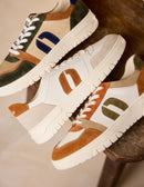 Baskets Basses Nino - Vert Marron Beige