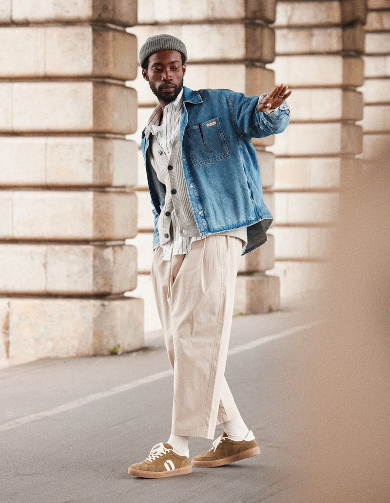 Baskets Basses Pablo - Kaki Écru