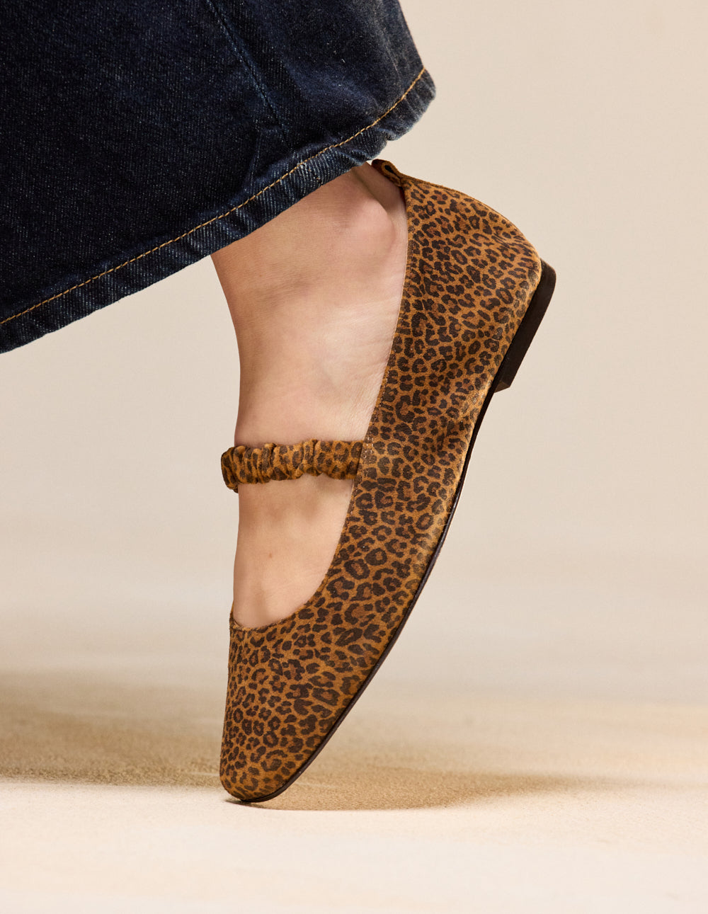 Ballerines Serra - Suède Léopard