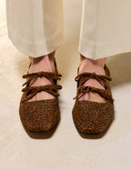 Ballerines Tula - Suède Léopard
