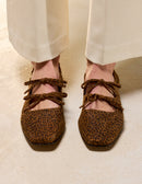 Ballerines Tula - Suède Léopard