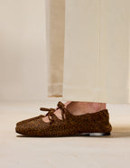 Ballerines Tula - Suède Léopard