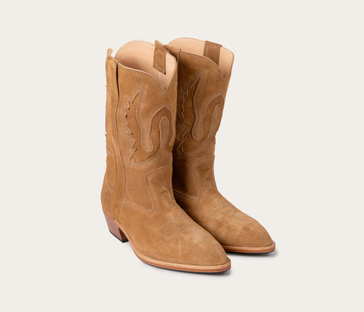 Stivali Western - Scamosciati Avana - Donna