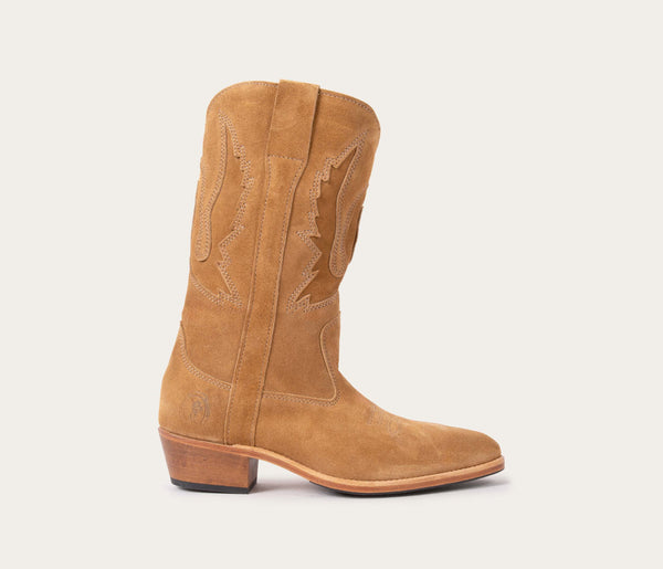 Laarzen Western - Suède Havannabruin - Dames