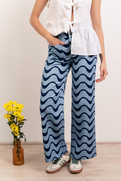 Valeria Ondas Jeans Blue