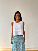 Top En Lin Blanc Claudia