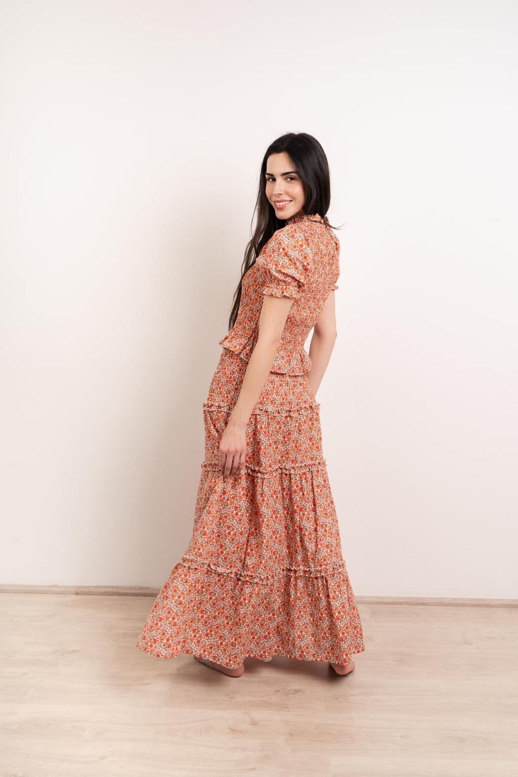 Falda Bruna Flores
