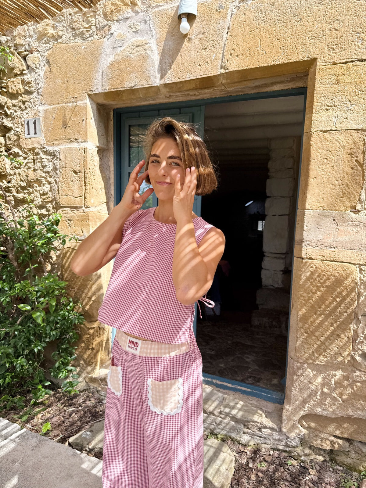 Claudia Vichy Top Burdeos