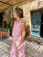 Claudia Vichy Top Burdeos
