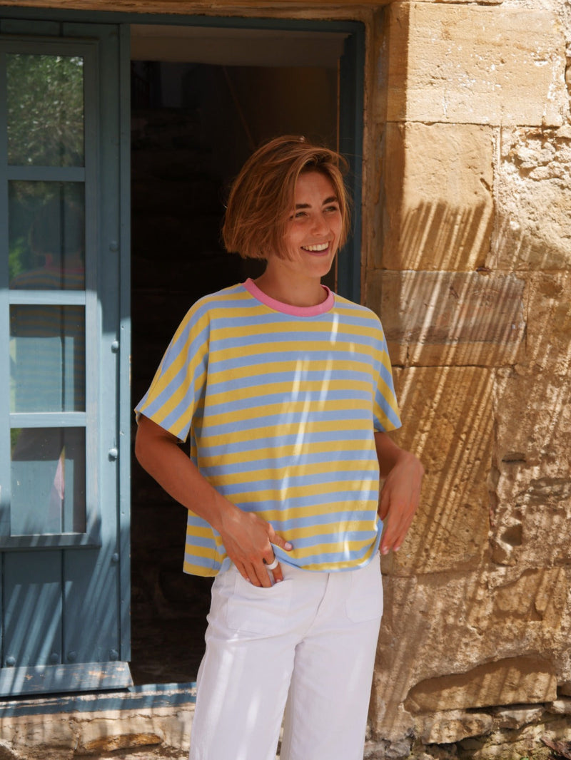 T-Shirt Nunu Bleu y Jaune