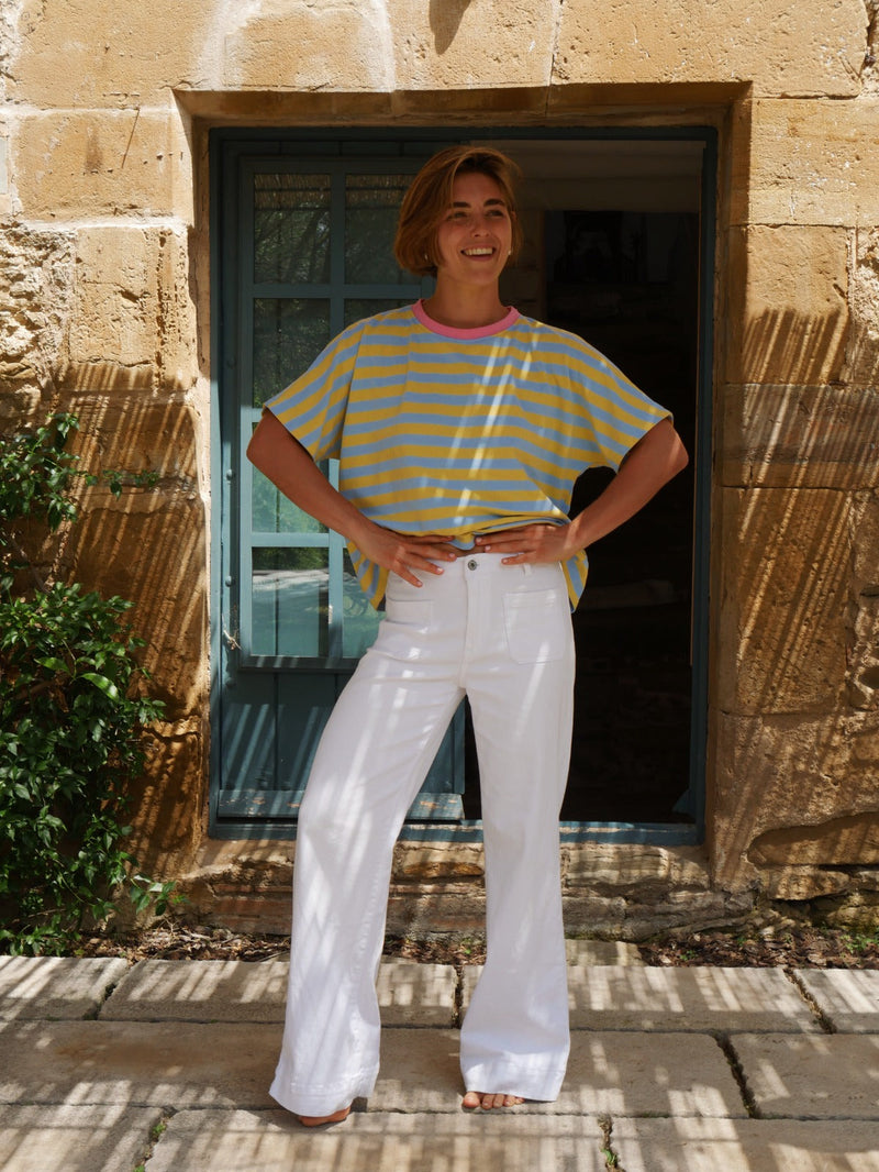 T-Shirt Nunu Bleu y Jaune