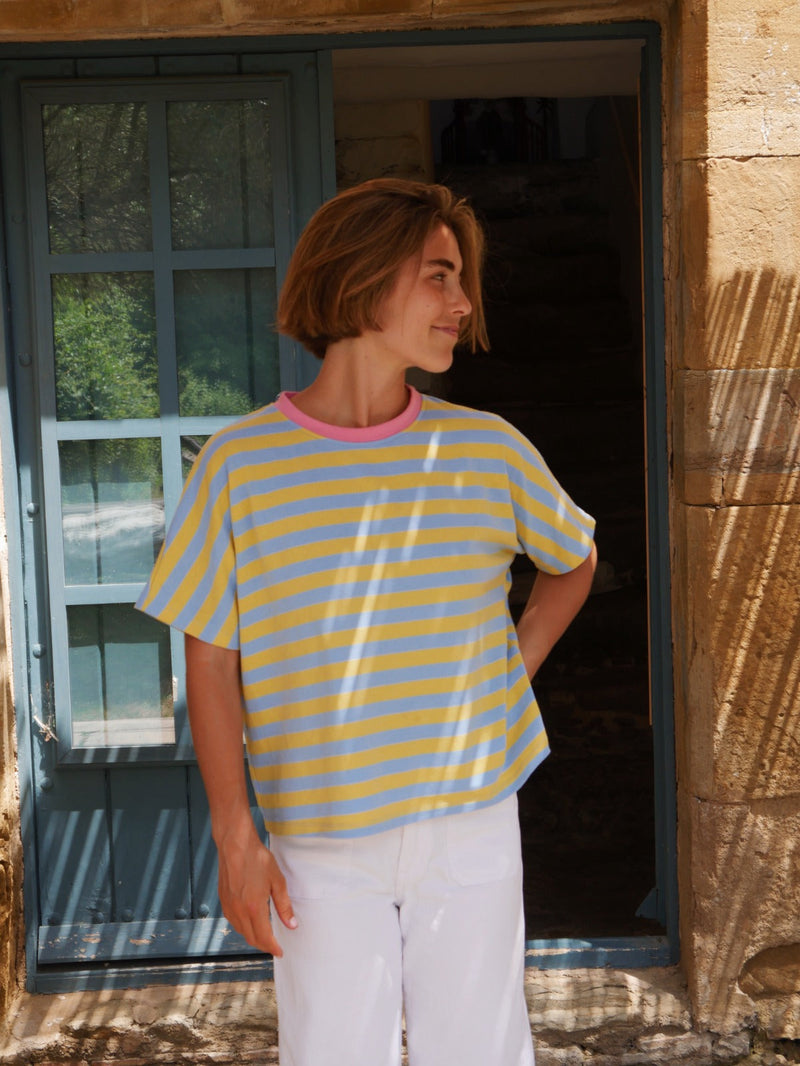 T-Shirt Nunu Bleu y Jaune