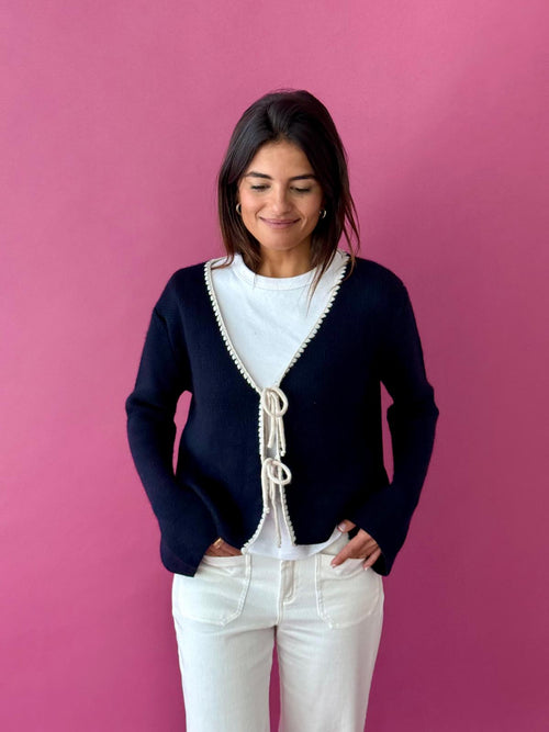 Cardigan Punto Marino