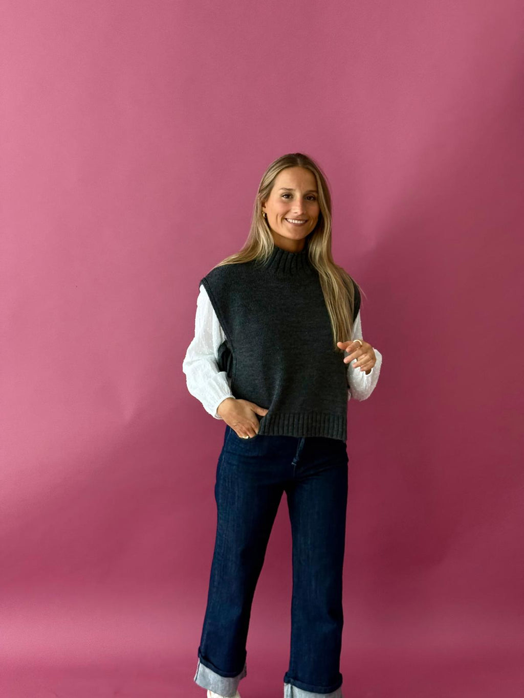 Chaleco Julieta Gris