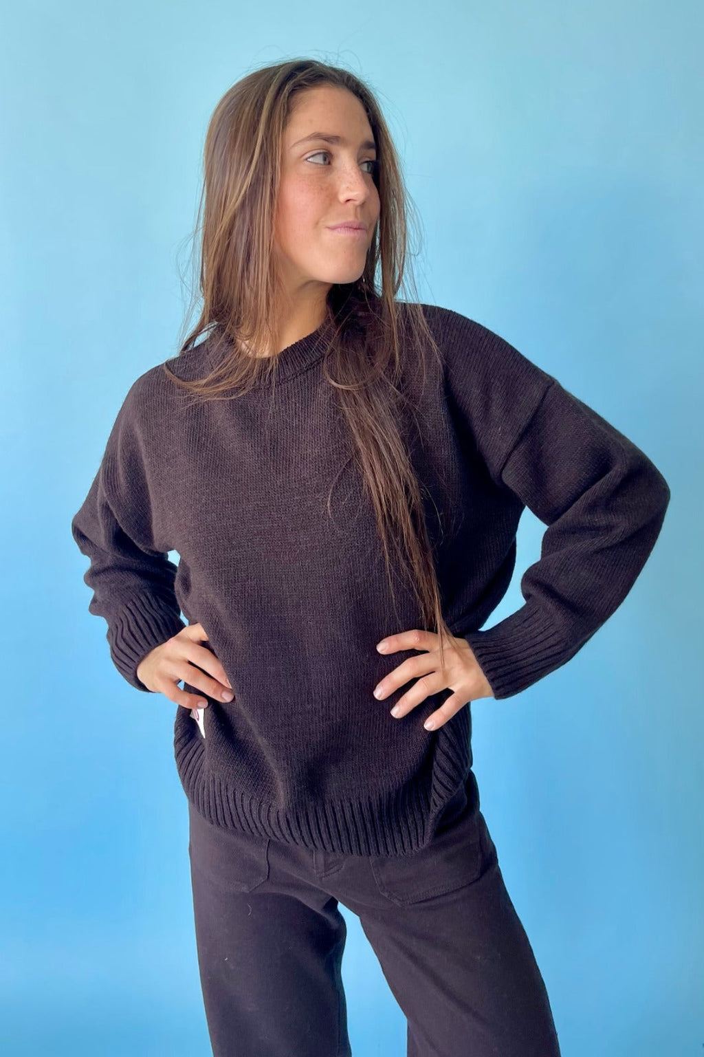 Jersey de punto marrón Alex