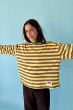 Camiseta Núria Amarilla Y Marrón