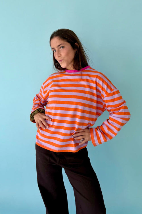 T-Shirt Núria Lavande Y Orange