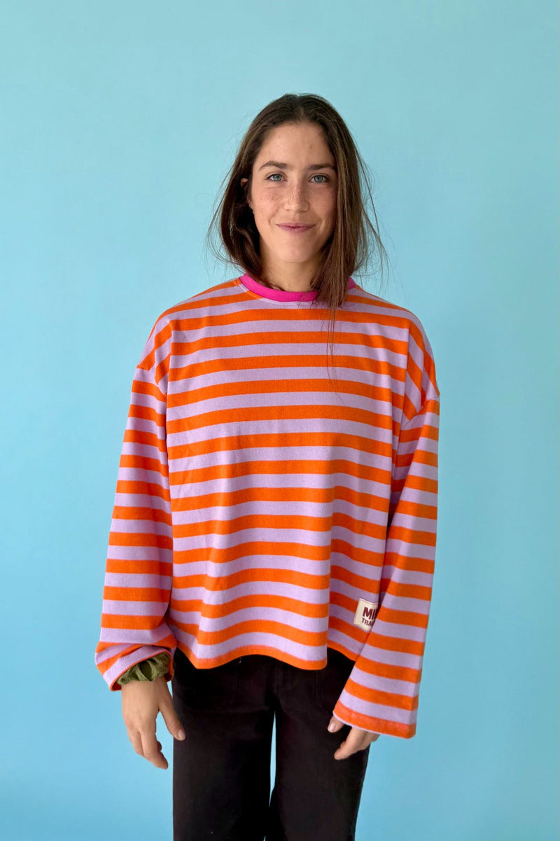 T-Shirt Núria Lavande Y Orange