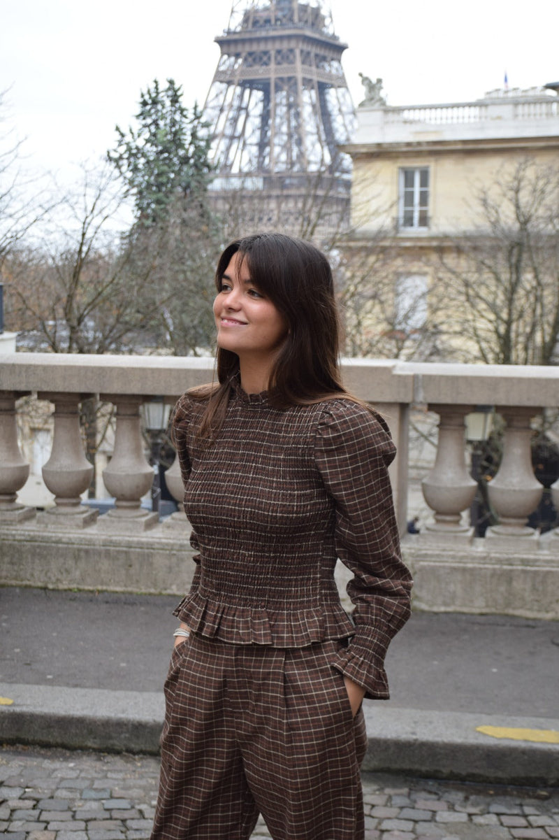 Chemise Chía Alia Marron