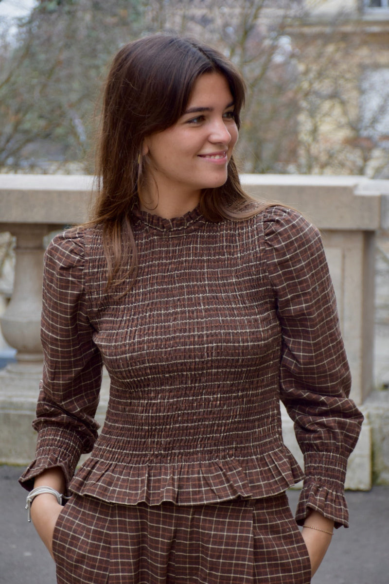 Chemise Chía Alia Marron