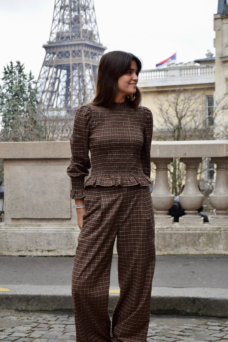 Chemise Chía Alia Marron