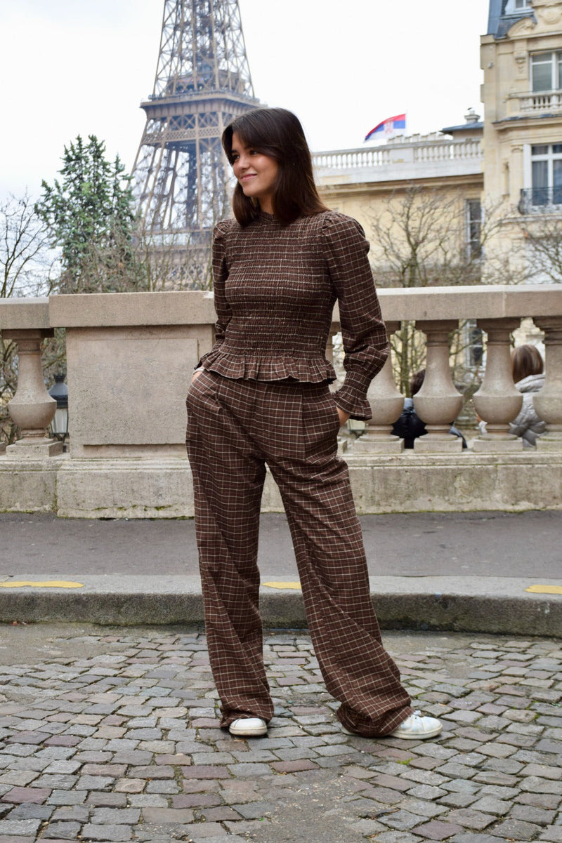 Chemise Chía Alia Marron