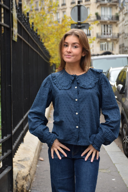 Camisa Diana Azul Marino