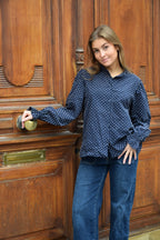 Camisa Nina Azul Marino