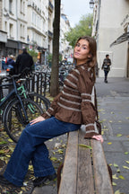 Top Eloise Marrón
